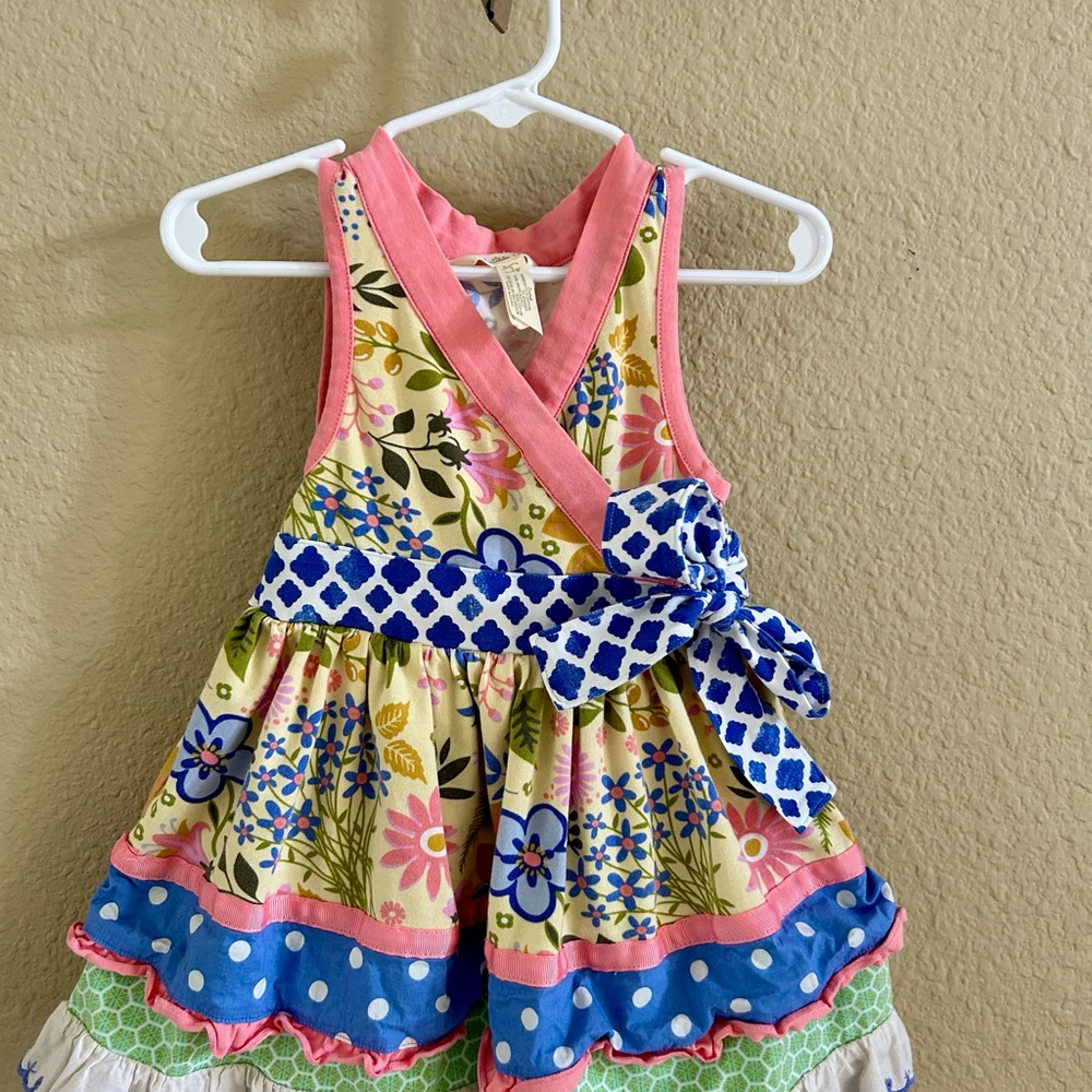 Matilda Jane 2T Floral Sleeveless Dress with Bow